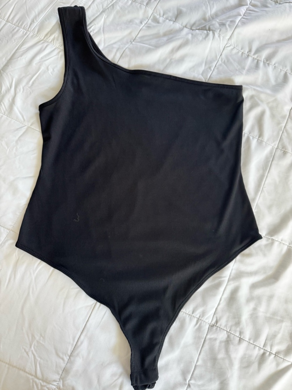 Rue21 Black One-Shoulder Kids One-Piece Bodysuit
